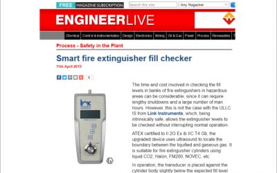 Smart fire extinguisher fill checker